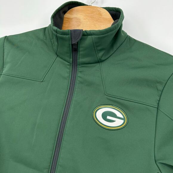 Men's Nike On Field NFL Green Bay Packers Full Zip Soft Shell Jacket Sz Small - Picture 2 of 10
